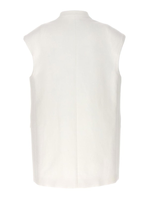 JIL SANDER: Westen online - Weste - Weiß