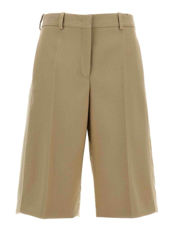JIL SANDER: トラウザーショーツ - ショートパンツ - ベージュ
