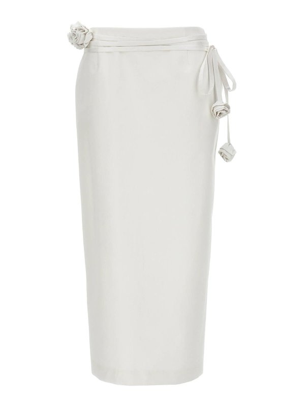 MAGDA BUTRYM: Knielange und Midi Röcke - Midirock - Weiß