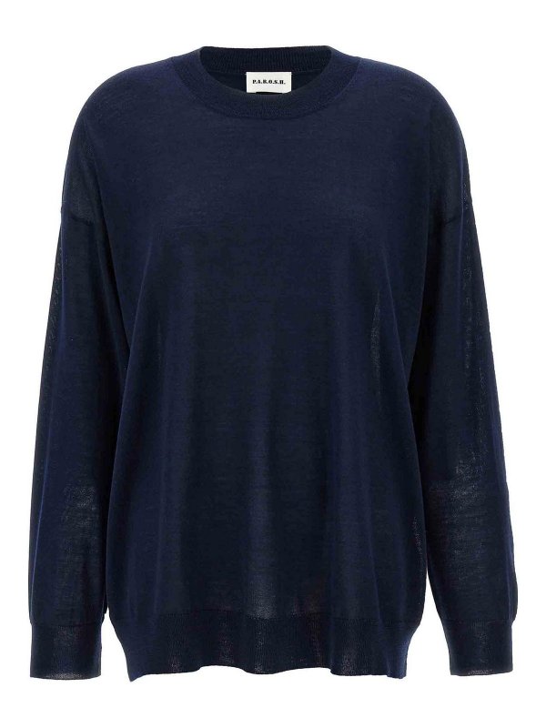 P.A.R.O.S.H.: cardigans - Crew-Neck Sweater