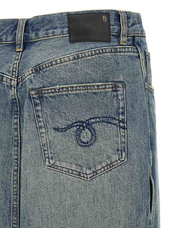 Falda Semilarga - Azul shop online: R13