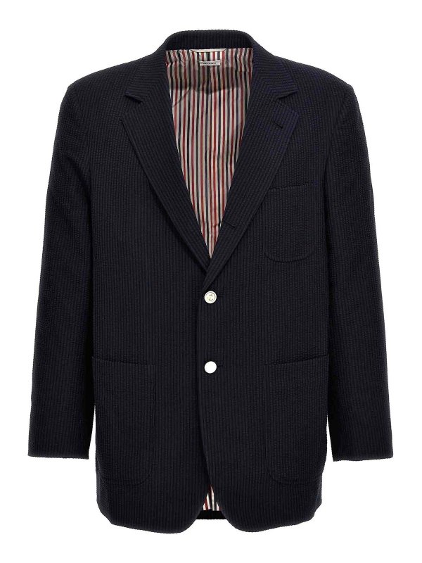 THOM BROWNE: Vestes de costume - Blazer - Bleu