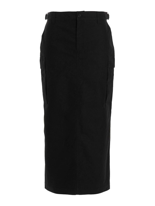 WARDROBE.NYC: Knee length skirts & Midi - Cargo midi skirt