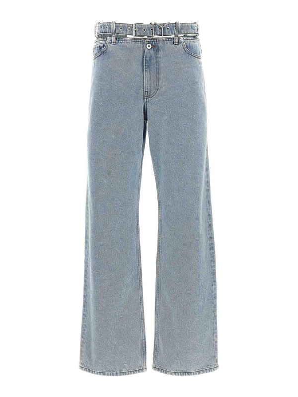 Y/PROJECT: bootcut jeans - Belted jeans