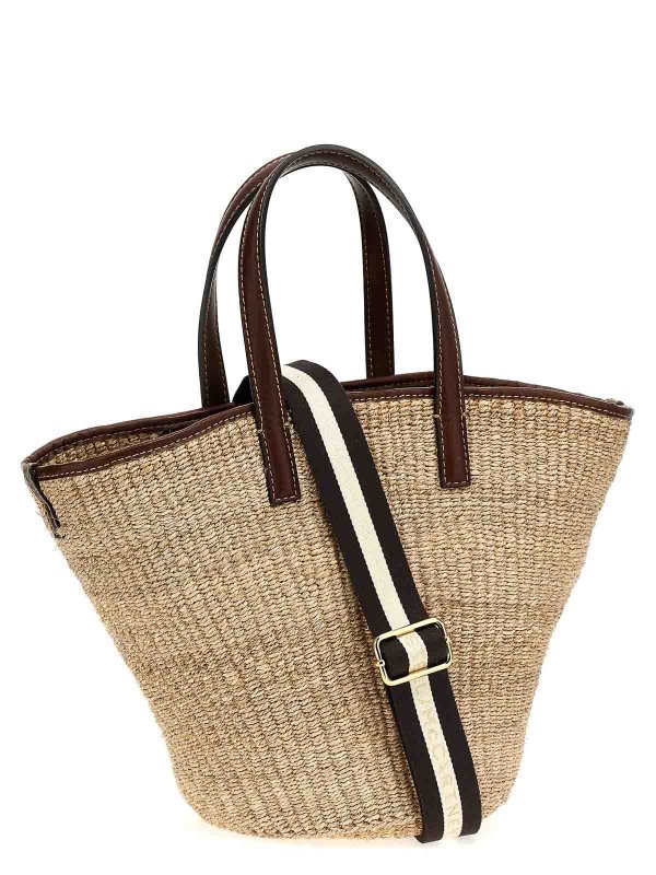 STELLA McCARTNEY: totes bags online - Abaca basket handbag