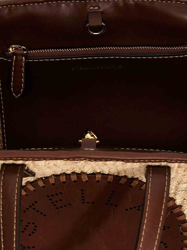 Abaca basket handbag shop online: STELLA McCARTNEY