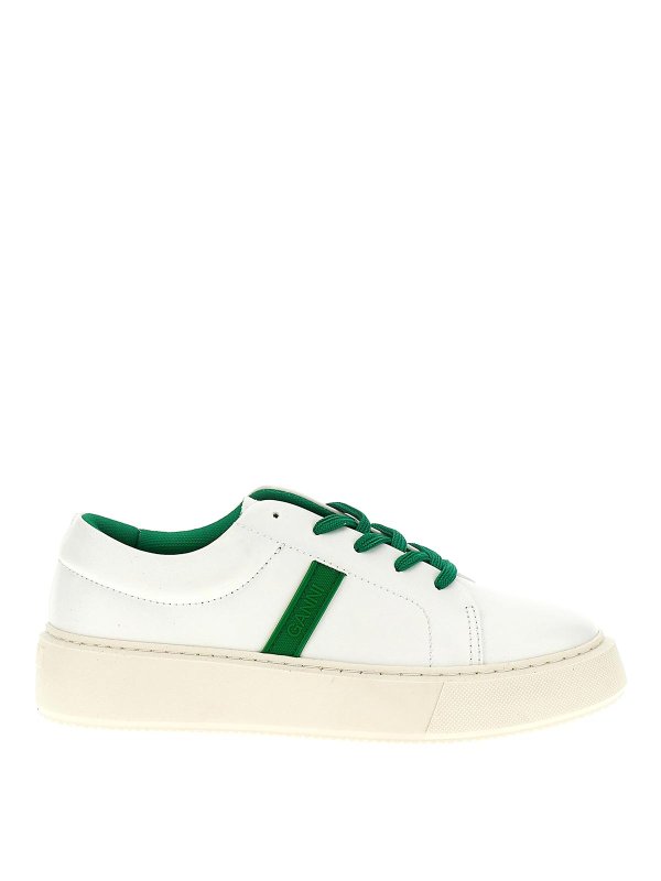 GANNI: Sneaker - Sneaker - Grün