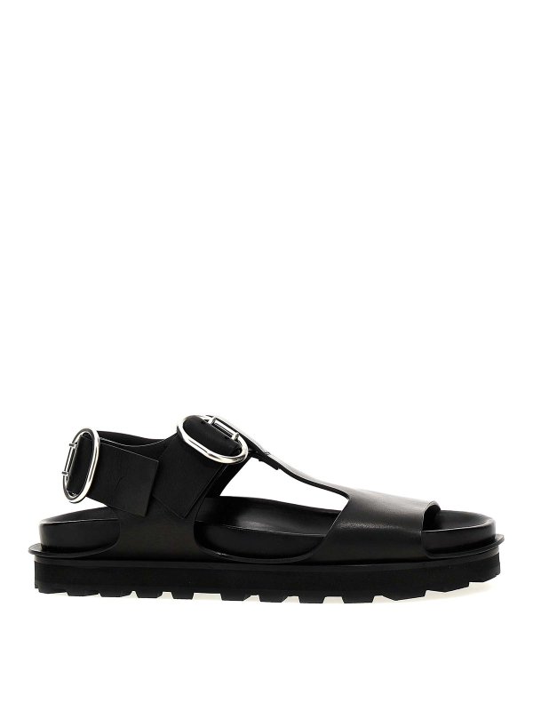 JIL SANDER: sandals - Leather Sandals