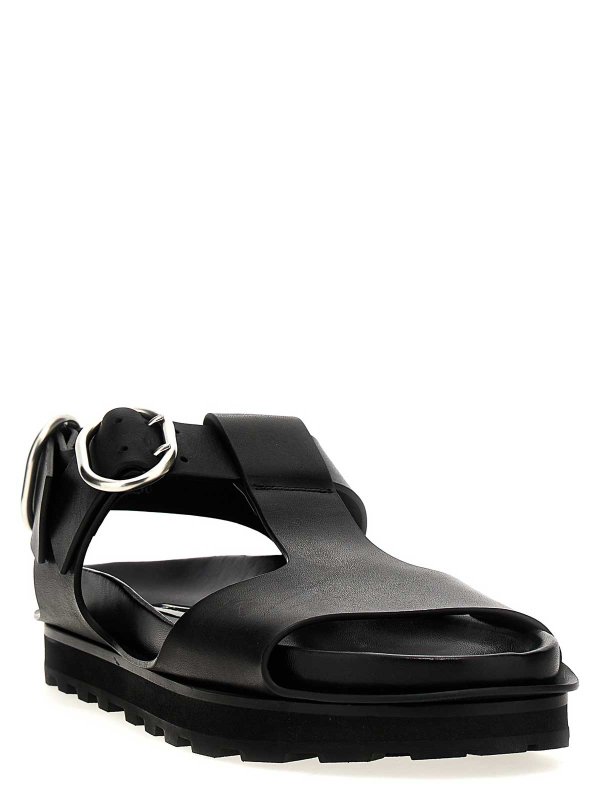 JIL SANDER: sandals online - Leather Sandals