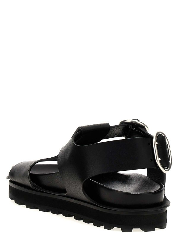 The Best Shops JIL SANDER: sandals - Leather Sandals
