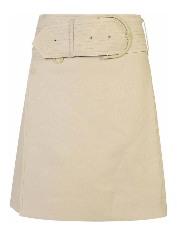 BURBERRY: mini skirts - Beige Miniskirt