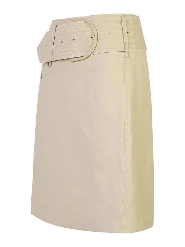 The Best Shops BURBERRY: mini skirts - Beige Miniskirt