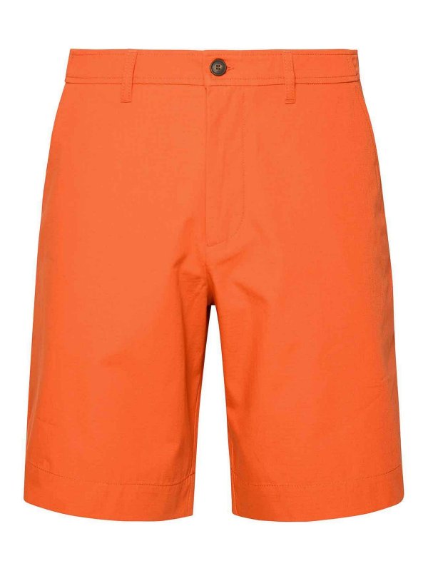 MAISON KITSUNÉ: トラウザーショーツ - ショートパンツ - オレンジ
