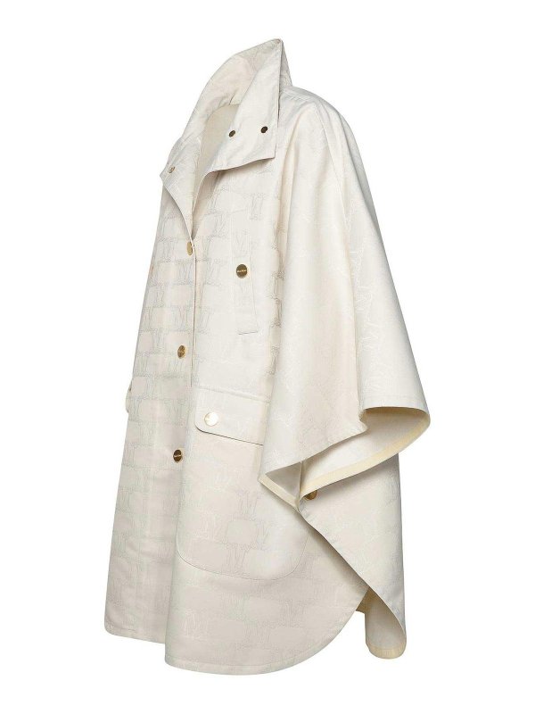 The Best Shops Max Mara: Capes & Ponchos - Cape - Weiß