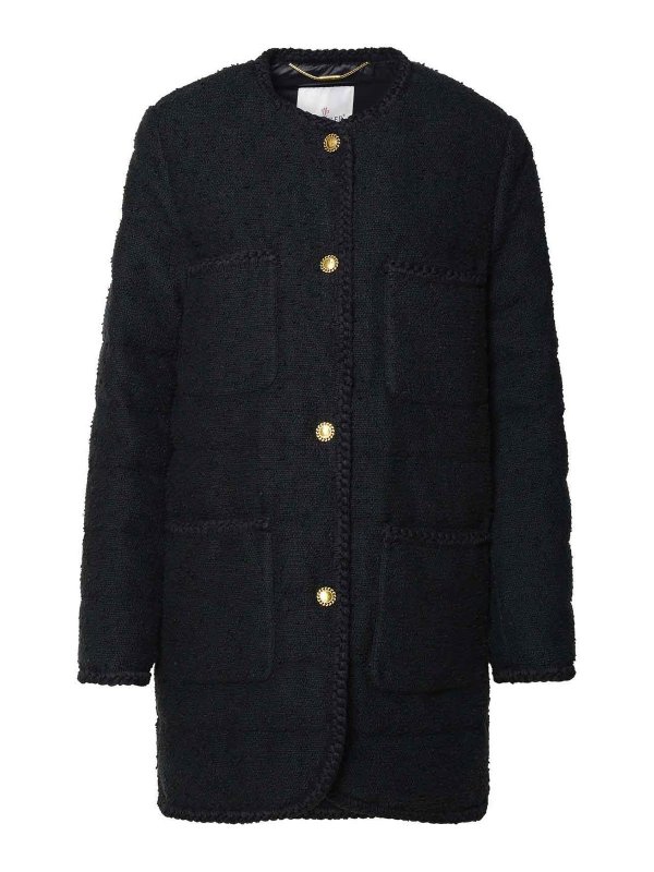 MONCLER: Vestes-rembourrees - Blouson Rembourré - Noir
