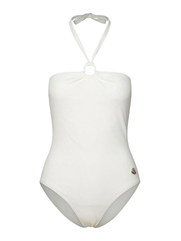 MONCLER: Maillots une pièce  - Maillot De Bain - Blanc