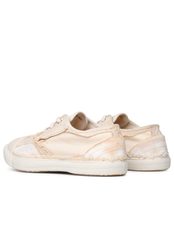 Sneaker in cotone color crema shop online: Maison Margiela