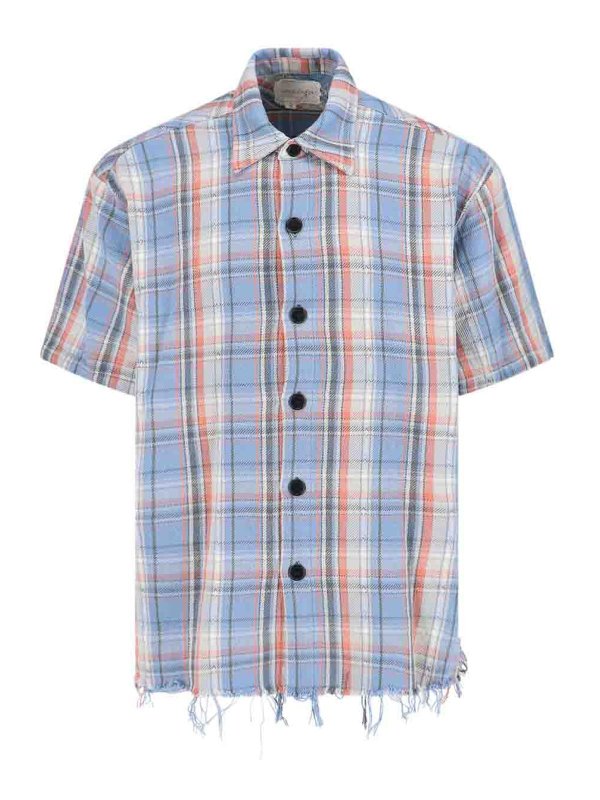 GREG LAUREN: shirts - Light blue Shirt