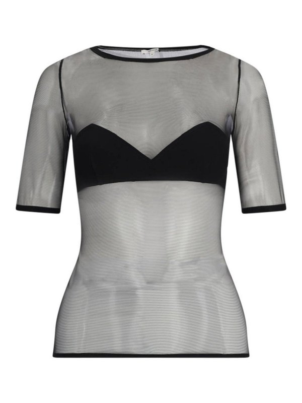 NENSI DOJAKA: Tops & Tank tops - Semi sheer top