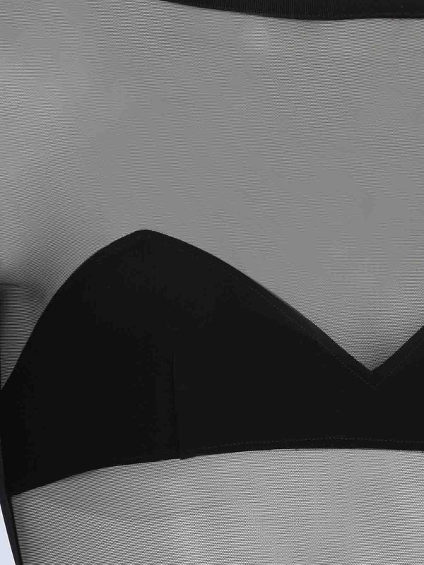 The Best Shops NENSI DOJAKA: Tops & Tank tops - Semi sheer top