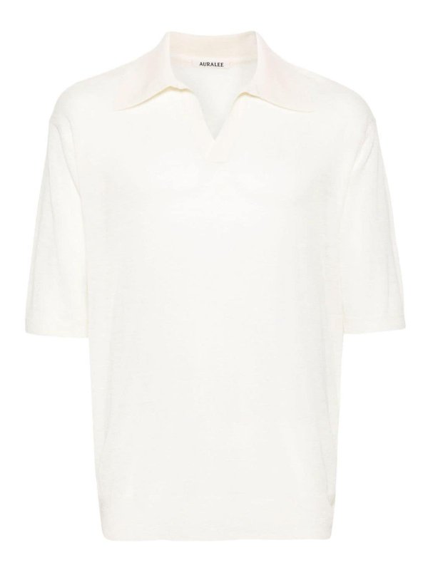 Auralee ポロシャツ - 白 - ホワイト|A24SP02WSIVORY