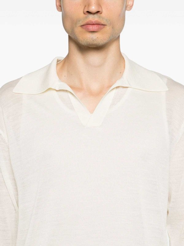 AURALEE: polo shirts online - Wool blend polo