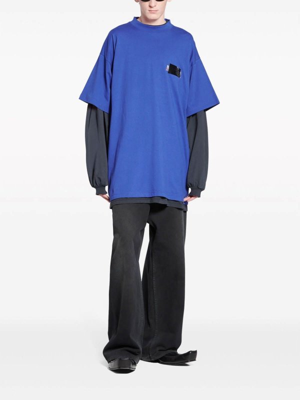 BALENCIAGA: t-shirts online - Oversized cotton T-Shirt