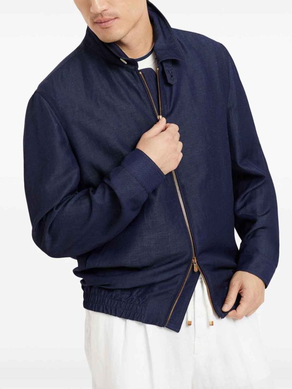 カジュアルジャケット - ブルー shop online: BRUNELLO CUCINELLI