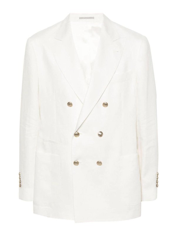 BRUNELLO CUCINELLI: Blazer - Blazer - Weiß