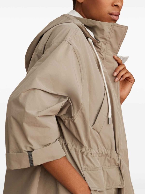 BRUNELLO CUCINELLI: Abrigos cortos online - Abrigo Corto - Gris