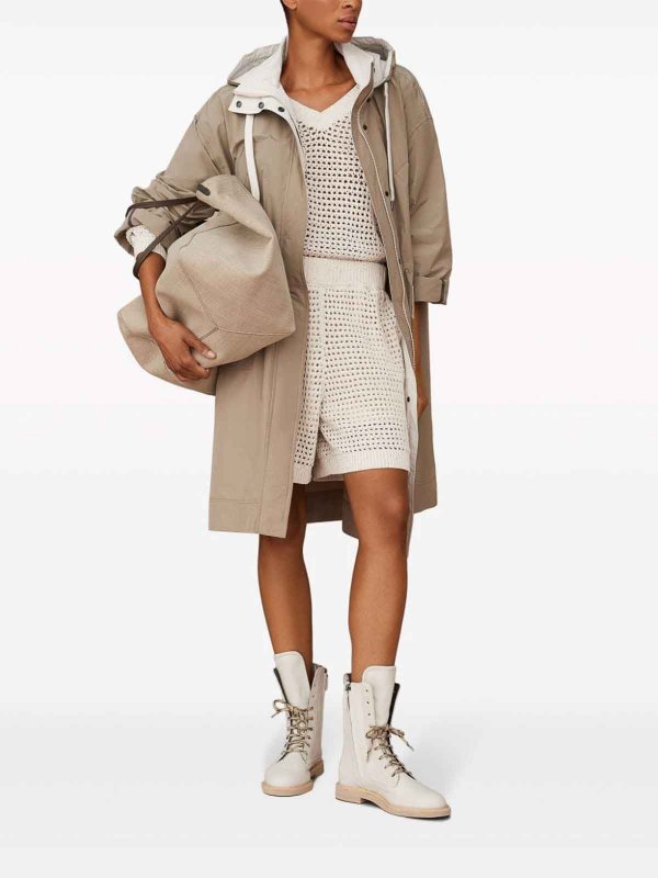 The Best Shops BRUNELLO CUCINELLI: Abrigo Corto - Gris