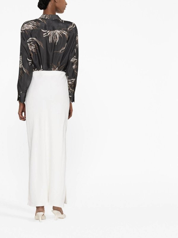 The Best Shops BRUNELLO CUCINELLI: Knielange und Midi Röcke - Midirock - Weiß