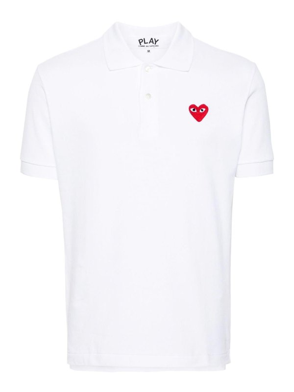 COMME DES GARCONS: polo shirts - Logo cotton polo