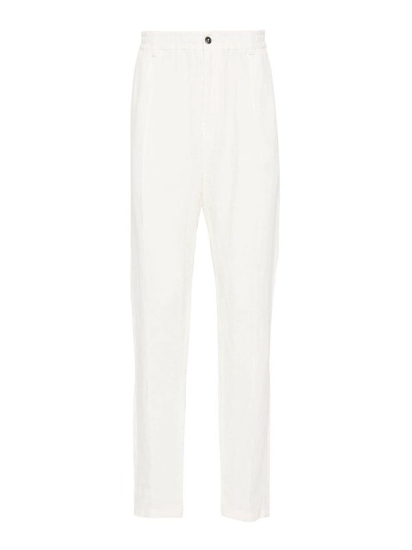 EMPORIO ARMANI: カジュアルトラウザー - カジュアルパンツ - 白