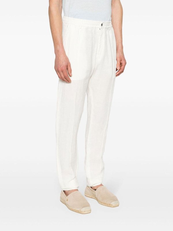 The Best Shops EMPORIO ARMANI: カジュアルトラウザー - カジュアルパンツ - 白