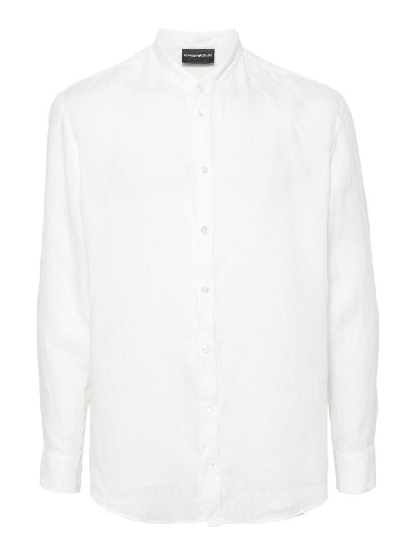 EMPORIO ARMANI: shirts - Linen Shirt