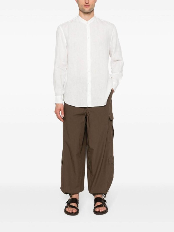 Linen Shirt shop online: EMPORIO ARMANI