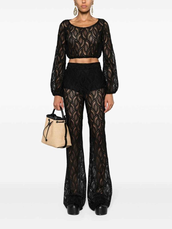 ERMANNO SCERVINO: Tops & Tank tops online - Embroidered Cropped Top