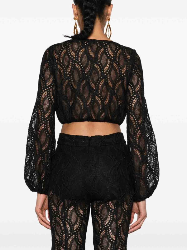 The Best Shops ERMANNO SCERVINO: Tops & Tank tops - Embroidered Cropped Top
