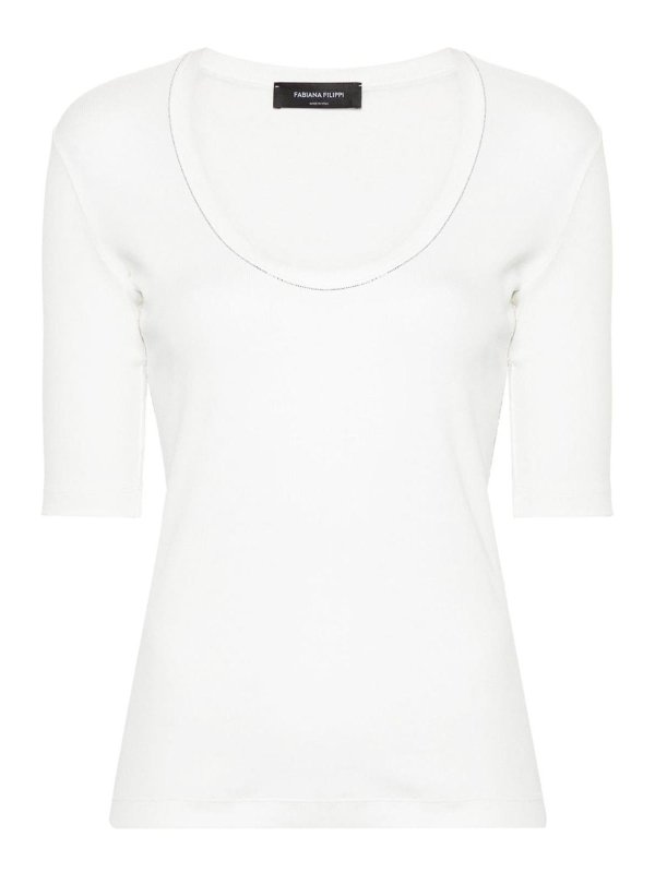 FABIANA FILIPPI: T-shirts - T-Shirt - Blanc