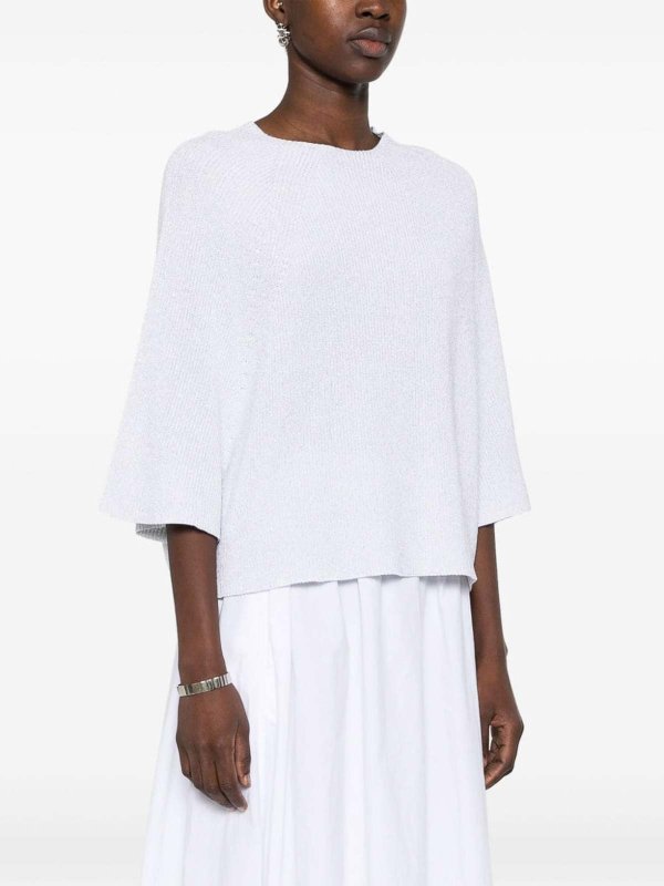 FABIANA FILIPPI: maglia collo rotondo online - Maglione in misto cotone