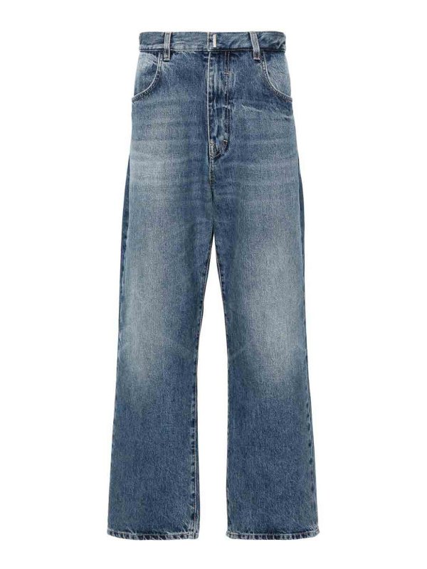 Givenchy Denim Cotton Jeans - Blue - Men | BM51E35Y99415