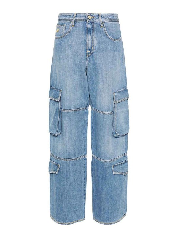 JACOB COHEN: straight leg jeans - Riri cargo jeans