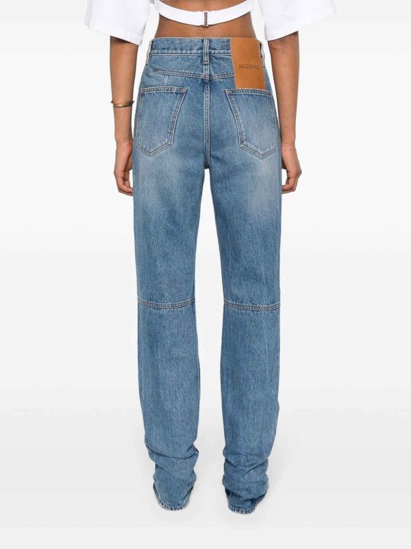 The Best Shops JACQUEMUS: Jeans à jambe droite - Jean Droit - Le De-Nimes Droit