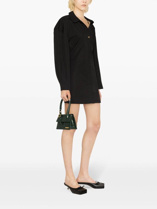 The Best Shops JACQUEMUS: Vestidos cortos - La Mini Robe Chemise - Negro