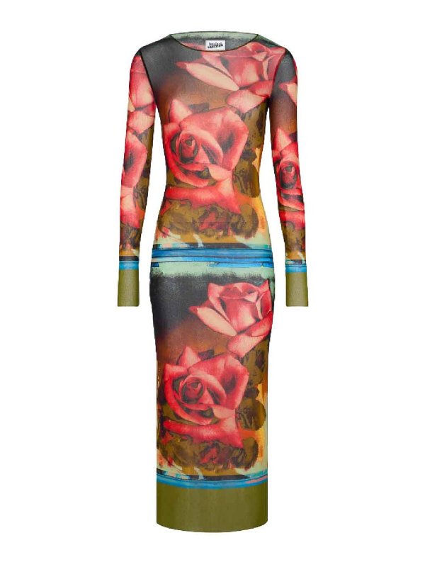 JEAN PAUL GAULTIER: マキシドレス - マキシドレス - 緑