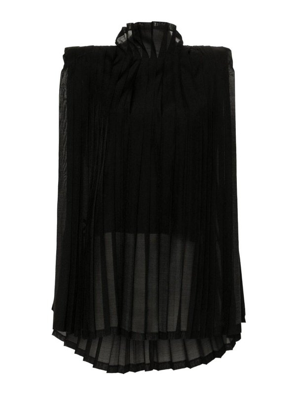 JUNYA WATANABE: Top e canotte - Parte superiore pieghettata