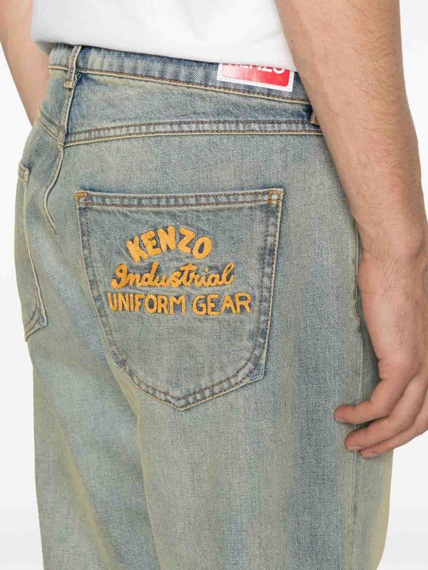 KENZO: Straight Leg Jeans online - Straight Leg Jeans - Grau