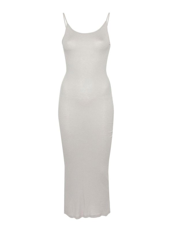 Majestic Filatures: abiti lunghi - Abito Lungo in Viscosa a Coste