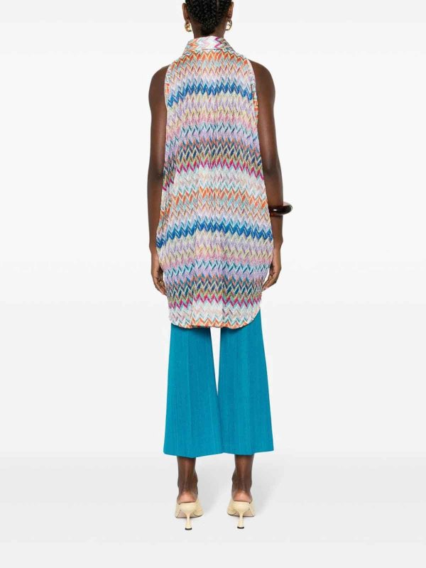 MISSONI: shirts online - Zigzag Pattern Oversized Shirt